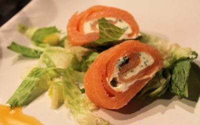 Kallrökt lax med wasabiröra (mjölkfri)