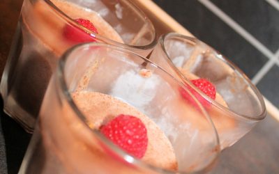 Choklad- och hallonmousse (mjölkfri)