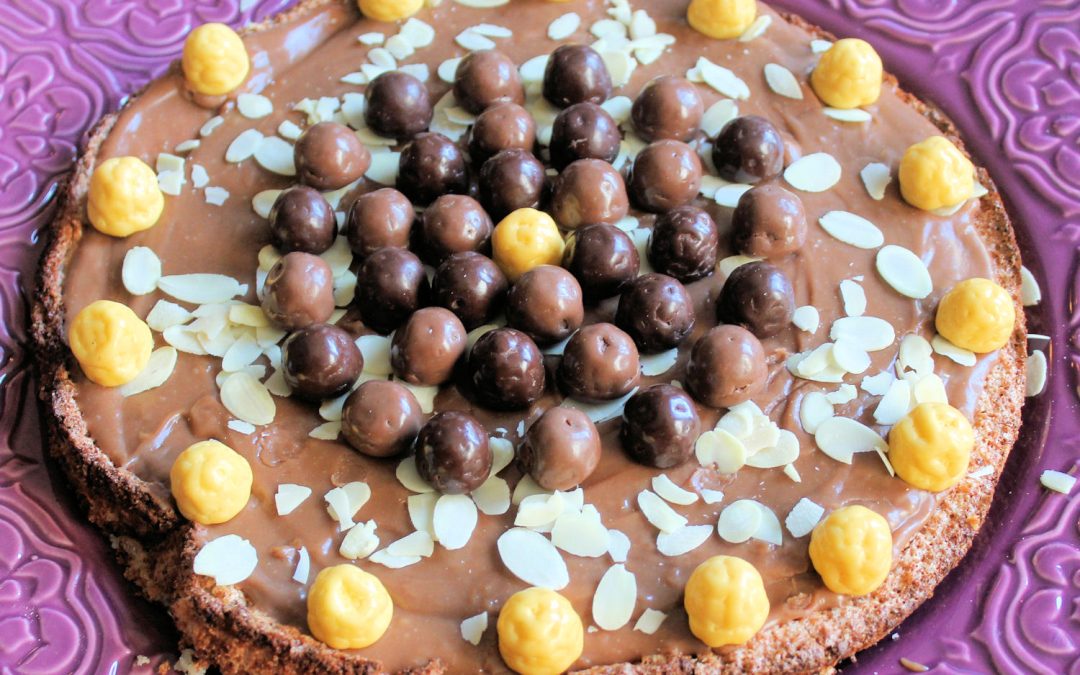 Mandeltårta med chokladkräm (mjölkfri)