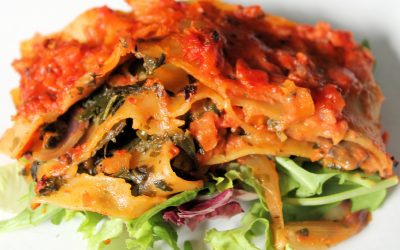 Morots- och spenatlasagne (mjölkfri)