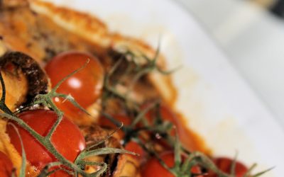 Fläskfilégratäng med svamp och sambal oelek (mjölkfri)