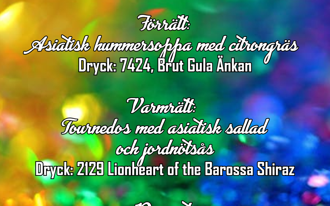 Fredagssvammel och nyårsmeny