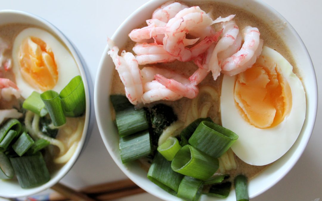 Ramen med räkor