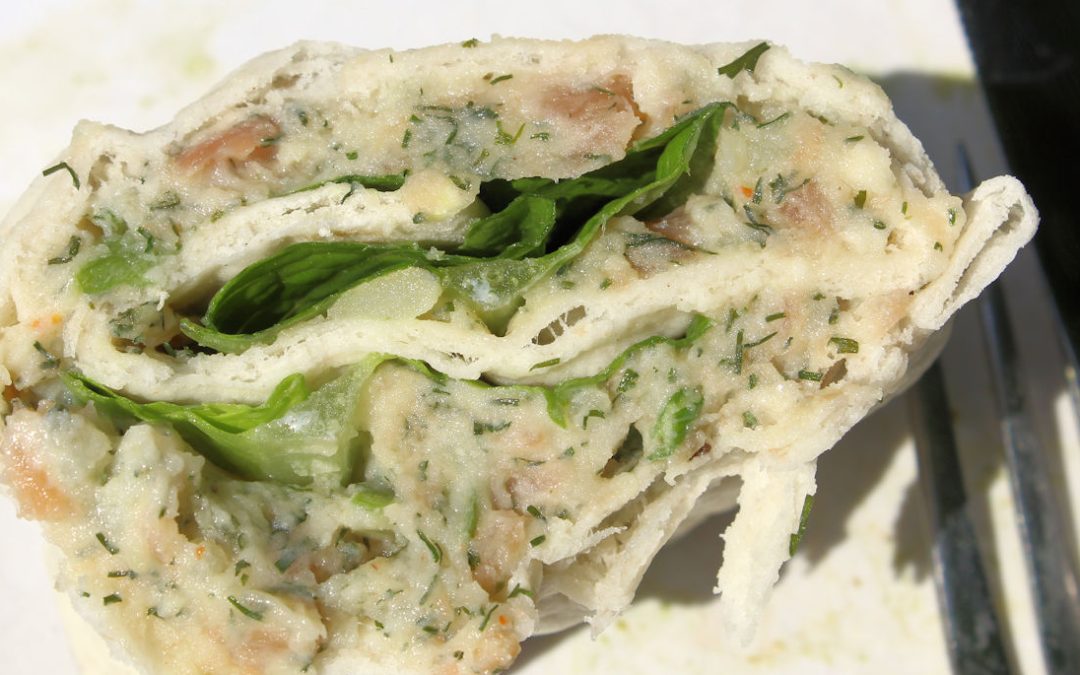 Wraps med laxröra (mjölkfri)