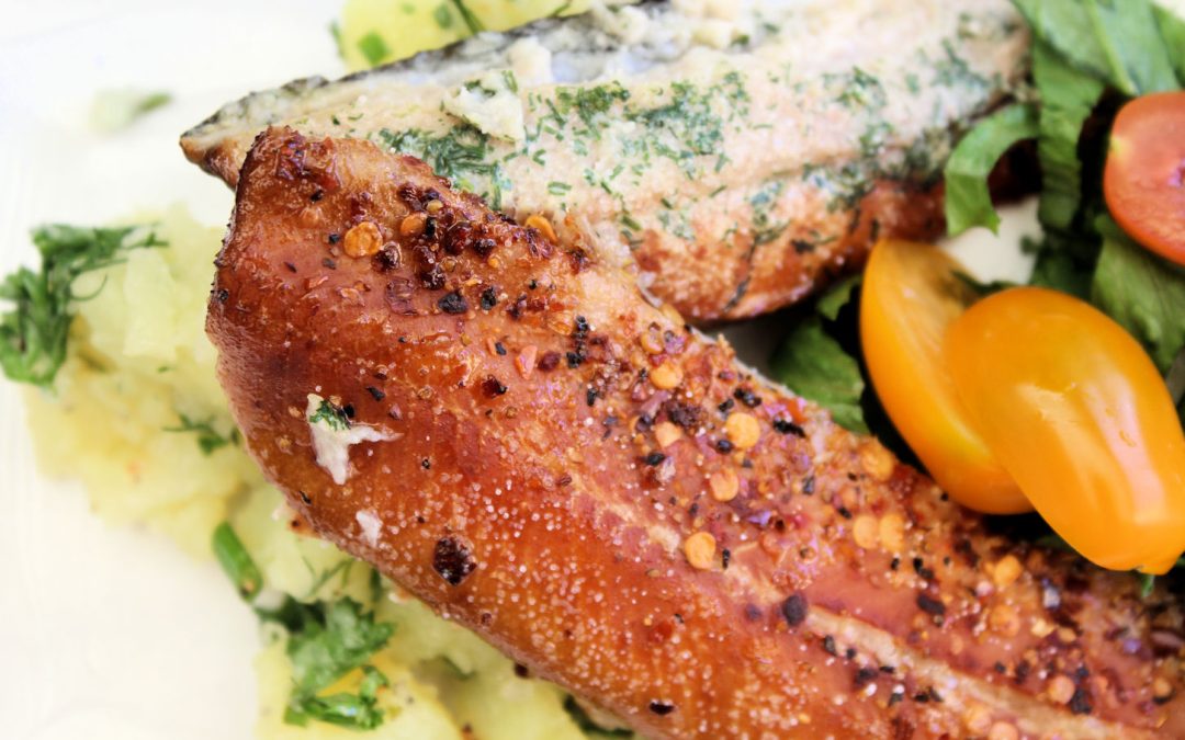 Potatissallad med rökt sill