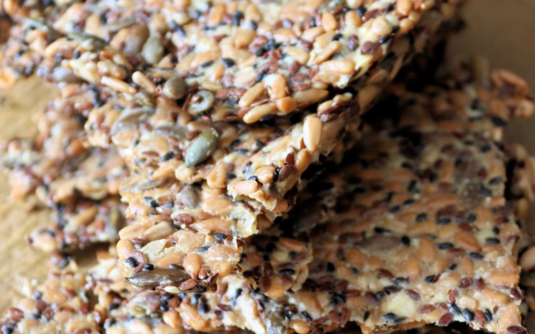 Fröknäcke med vegansk ost