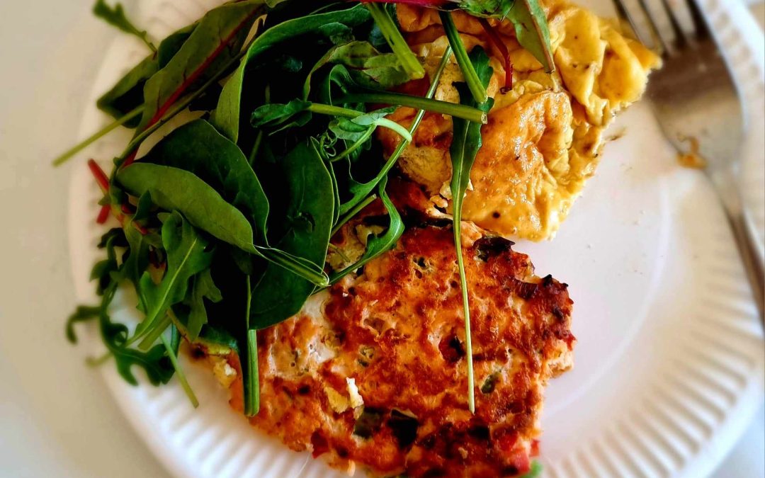 Laxbiff med ägglåda