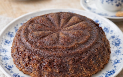 Mjuk pepparkaka med lingon